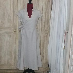 100% Linen Wrap Dress from Paris*